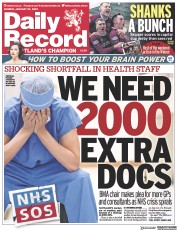 Daily Record () Newspaper Front Page for 23 January 2023