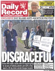 Daily Record () Newspaper Front Page for 23 February 2023