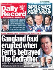 Daily Record () Newspaper Front Page for 23 March 2022