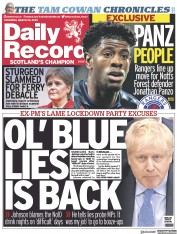 Daily Record () Newspaper Front Page for 23 March 2023
