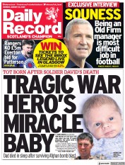 Daily Record () Newspaper Front Page for 23 August 2021