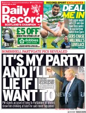 Daily Record () Newspaper Front Page for 24 May 2022
