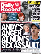 Daily Record () Newspaper Front Page for 24 June 2022