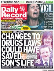Daily Record () Newspaper Front Page for 24 September 2021