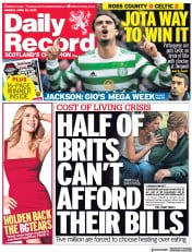 Daily Record () Newspaper Front Page for 25 April 2022