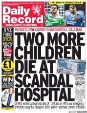 Daily Record () Newspaper Front Page for 26 November 2021