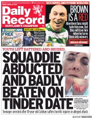 Daily Record () Newspaper Front Page for 26 March 2021