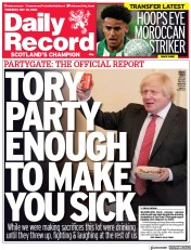 Daily Record () Newspaper Front Page for 26 May 2022