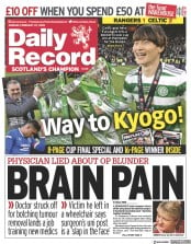 Daily Record () Newspaper Front Page for 27 February 2023