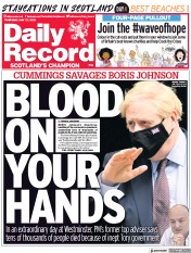 Daily Record () Newspaper Front Page for 27 May 2021
