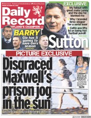 Daily Record () Newspaper Front Page for 28 October 2022