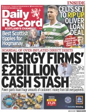 Daily Record () Newspaper Front Page for 28 December 2022