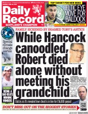 Daily Record () Newspaper Front Page for 28 June 2021