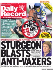 Daily Record () Newspaper Front Page for 28 July 2021