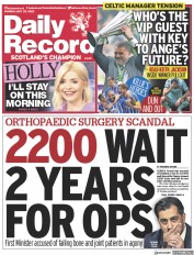 Daily Record () Newspaper Front Page for 29 May 2023