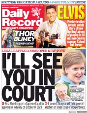 Daily Record () Newspaper Front Page for 29 June 2022