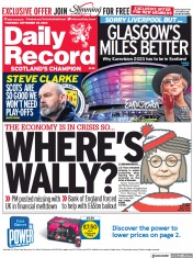 Daily Record () Newspaper Front Page for 29 September 2022