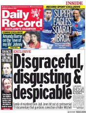 Daily Record () Newspaper Front Page for 2 March 2021