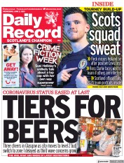 Daily Record () Newspaper Front Page for 2 June 2021