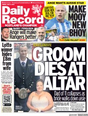 Daily Record () Newspaper Front Page for 2 July 2021