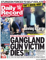 Daily Record () Newspaper Front Page for 30 August 2021