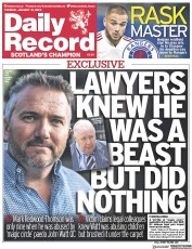 Daily Record () Newspaper Front Page for 31 January 2023