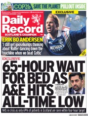 Daily Record () Newspaper Front Page for 3 November 2021