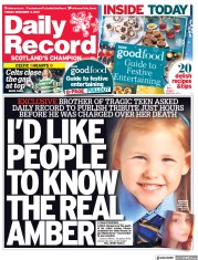 Daily Record () Newspaper Front Page for 3 December 2021