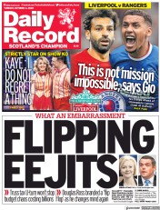Daily Record () Newspaper Front Page for 4 October 2022