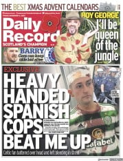Daily Record () Newspaper Front Page for 4 November 2022