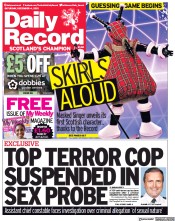 Daily Record () Newspaper Front Page for 4 December 2021