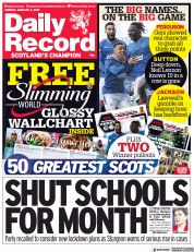 Daily Record () Newspaper Front Page for 4 January 2021