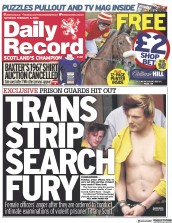 Daily Record () Newspaper Front Page for 4 February 2023