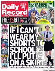 Daily Record () Newspaper Front Page for 4 June 2021