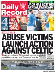 Daily Record () Newspaper Front Page for 5 October 2021