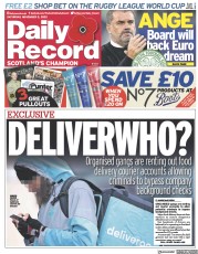 Daily Record () Newspaper Front Page for 5 November 2022