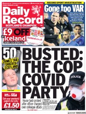 Daily Record () Newspaper Front Page for 5 February 2021