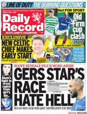 Daily Record () Newspaper Front Page for 5 April 2021