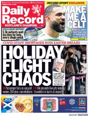 Daily Record () Newspaper Front Page for 5 April 2022
