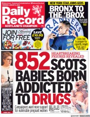 Daily Record () Newspaper Front Page for 6 January 2022