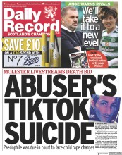 Daily Record () Newspaper Front Page for 6 February 2023
