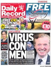 Daily Record () Newspaper Front Page for 6 March 2021