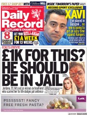 Daily Record () Newspaper Front Page for 6 April 2022