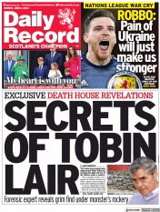 Daily Record () Newspaper Front Page for 6 June 2022