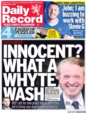 Daily Record () Newspaper Front Page for 6 July 2021