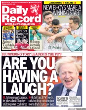 Daily Record () Newspaper Front Page for 6 August 2021