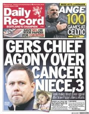 Daily Record () Newspaper Front Page for 7 March 2023