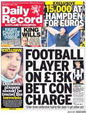 Daily Record () Newspaper Front Page for 7 April 2021