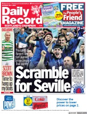 Daily Record () Newspaper Front Page for 7 May 2022
