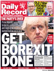 Daily Record () Newspaper Front Page for 7 June 2022
